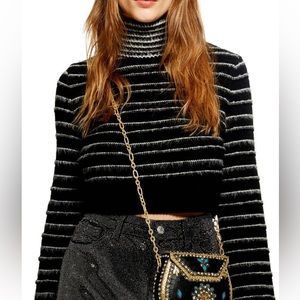 Topshop Crop Striped Sweater - Like new